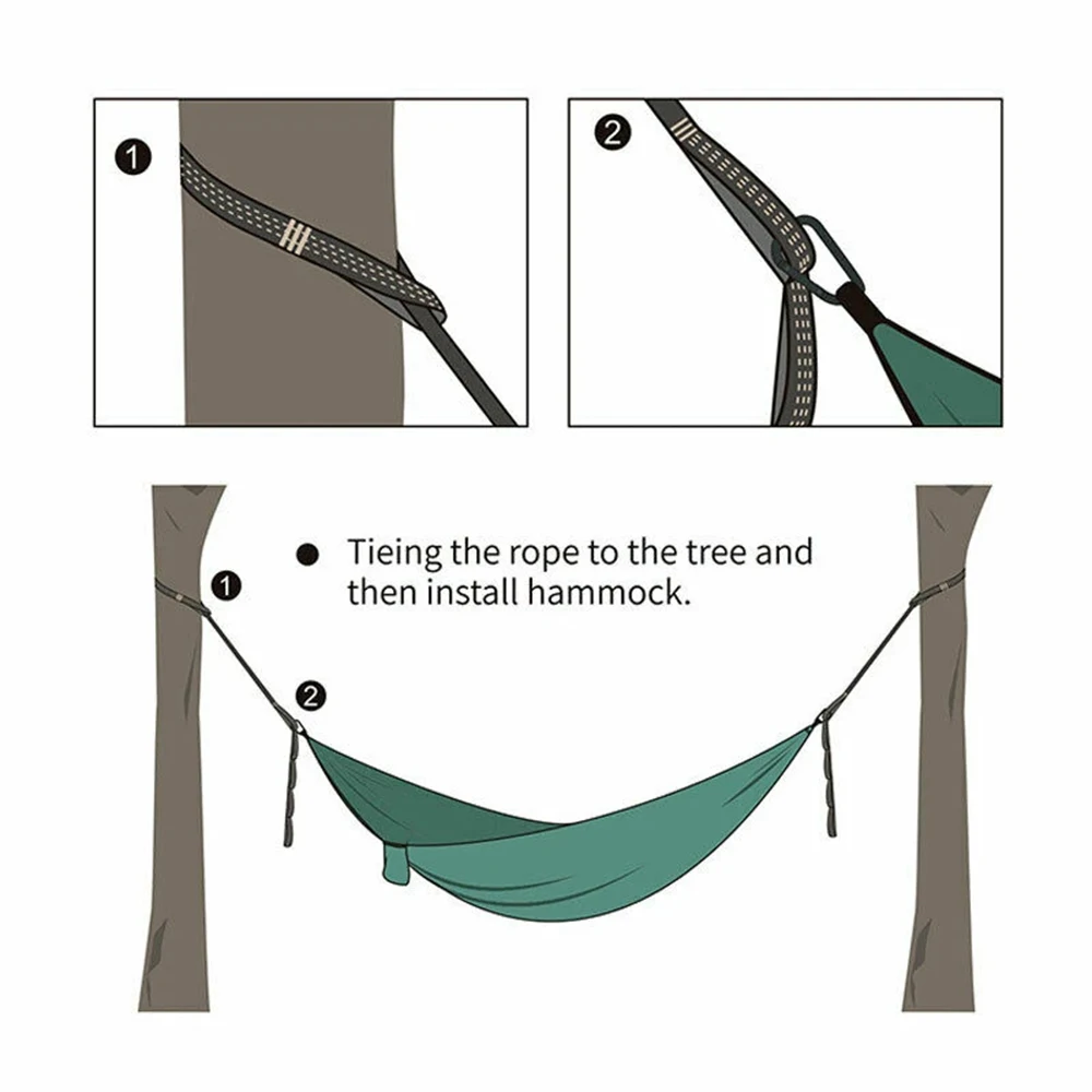 2/6Pcs 100x2.5cm Hammock Straps Nylon Swing Hanging Belt Adjustable Camping Hanging Strap Hammock Accessory for Outdoor Garden