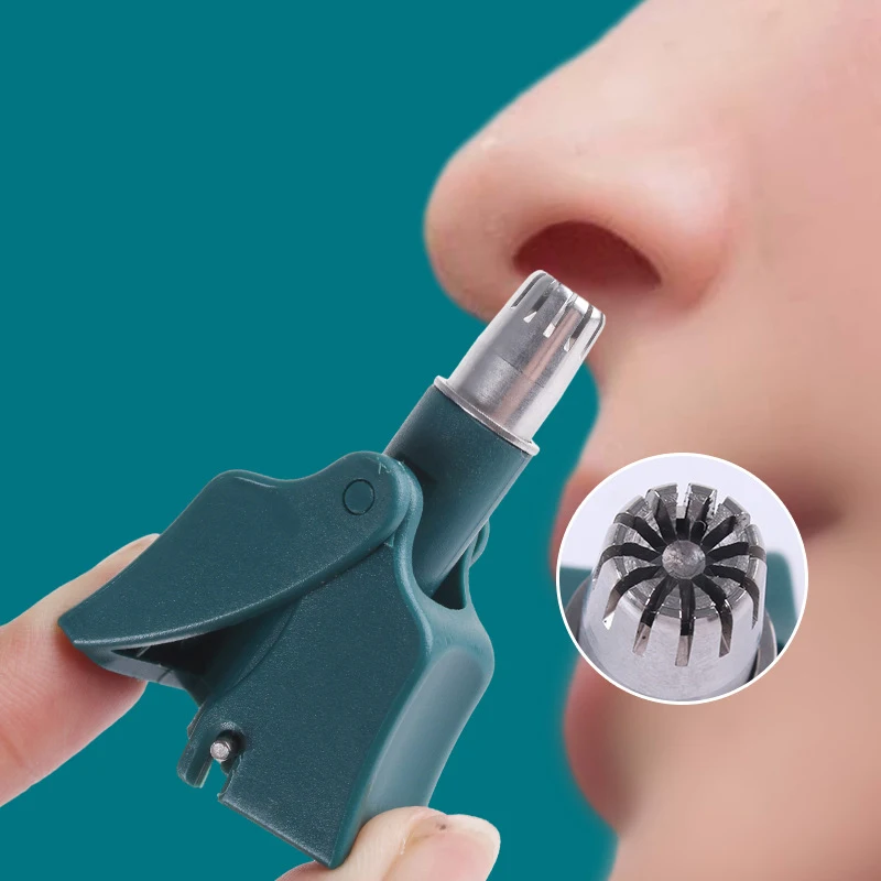 ผมจมูกTrimmerทําความสะอาดสแตนเลสสตีลโกนหนวดมีดโกนล้างทําความสะอาดได้เครื่องมือกําจัดขนจมูกทําความสะอาดขูด