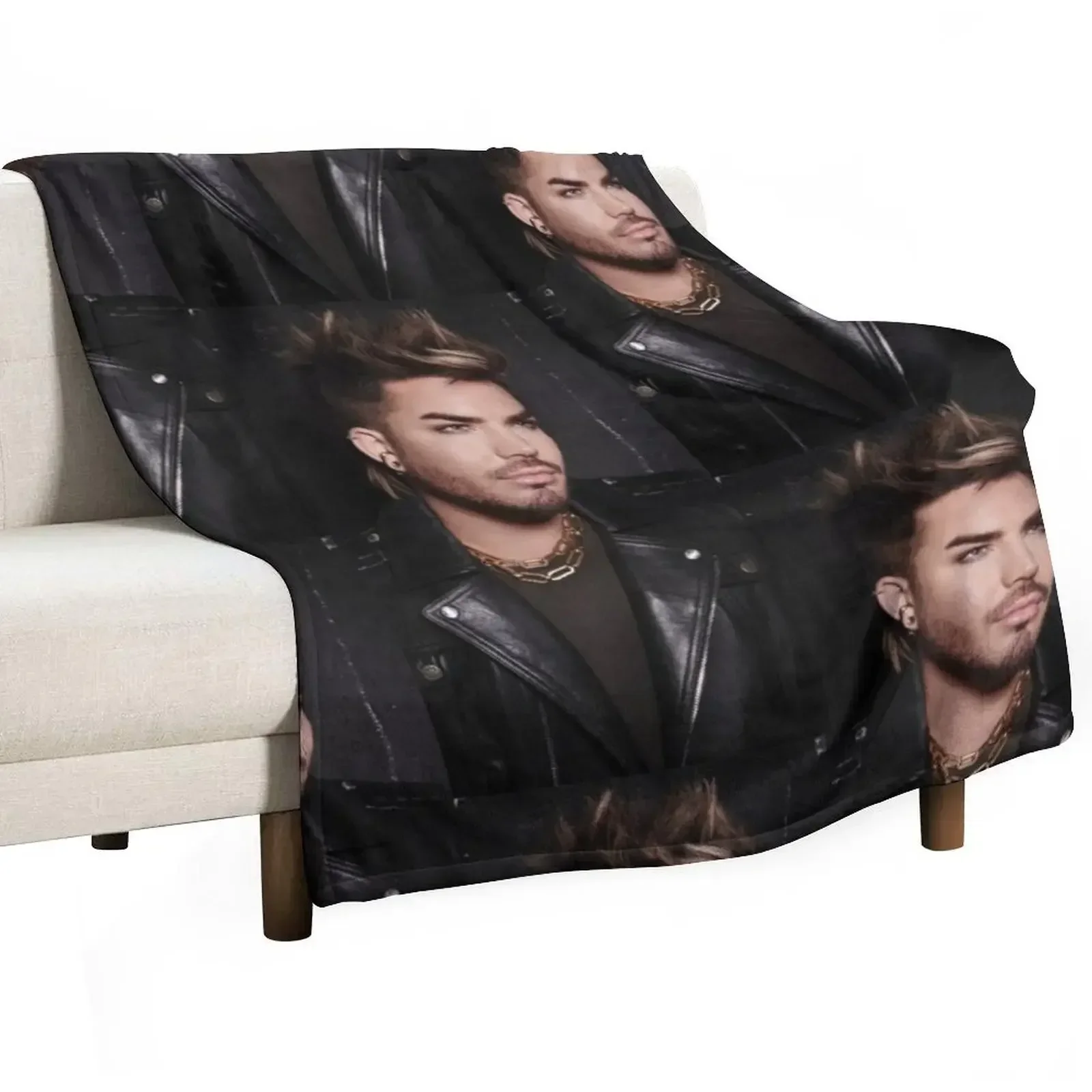 Smokin hot Adam Lambert Throw Blanket Decorative Sofa Luxury Brand Flannel Fabric Blankets