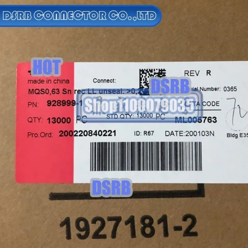 

100pcs/lot 928999-1 Terminal Wire gauge 20-24AWG 100% New and Original