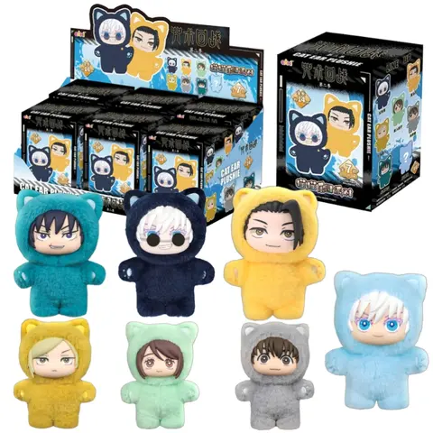 HOT In Stock Jujutsu Kaisen 2 Cat Ear Plushie Series Blind Box Mystery Box Anime Plush Doll Kawaii Toy Collect Festvial Gift**