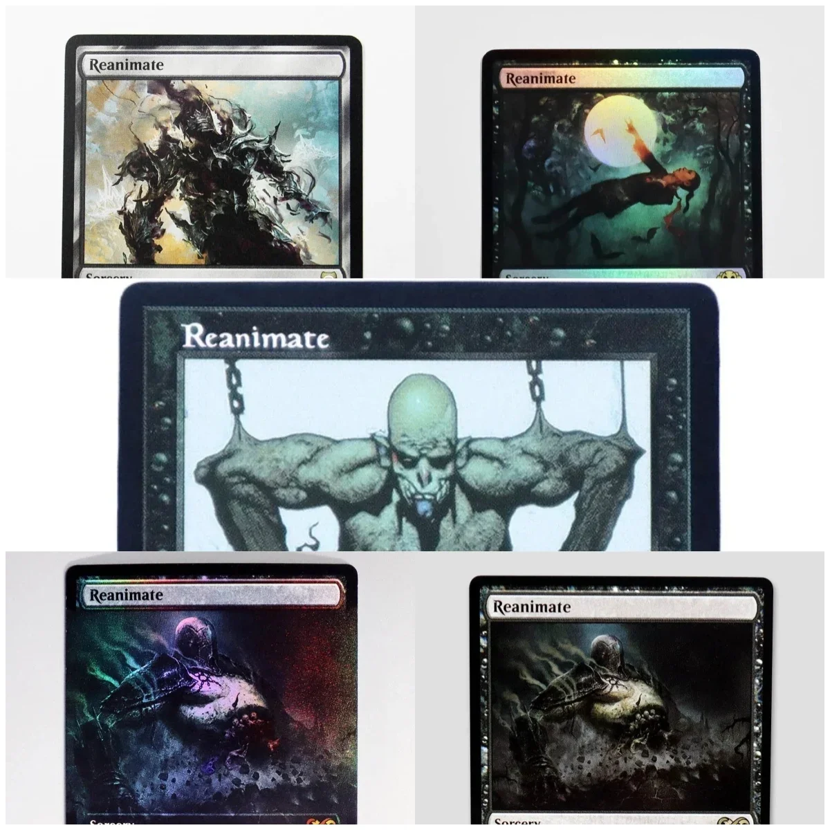 

(Reanimate) Holo/Foil TCG Magical Proxy Cards Quality Proxy Gathering Board Playing Game Trading Cards Proxy