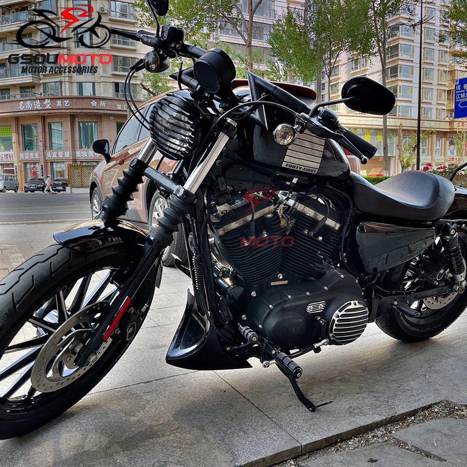 Black Z-Bar Handlebar for Harley-Davidson Softail Dyna