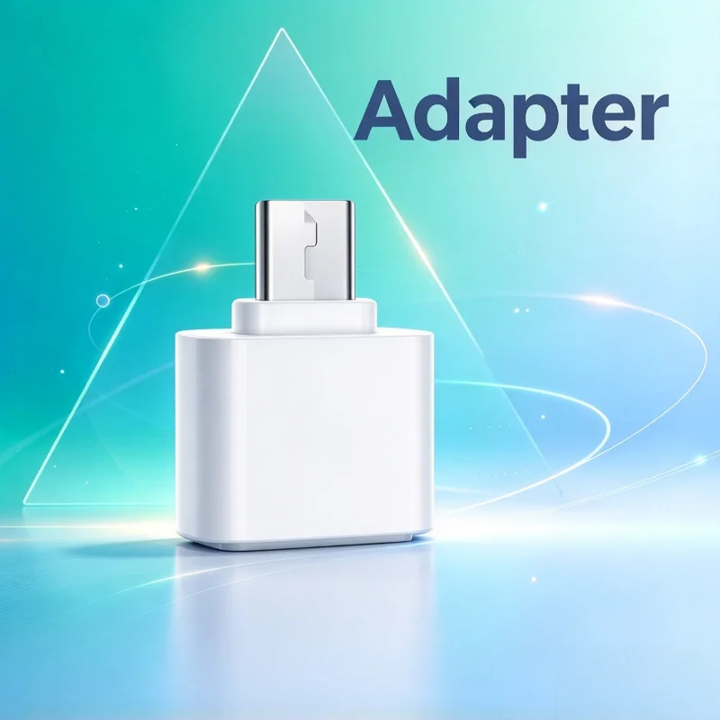 Micro USB Adapter, Compact Portable USB Converter, Supports Data Sync, File Transfer  Connection for Android Smart