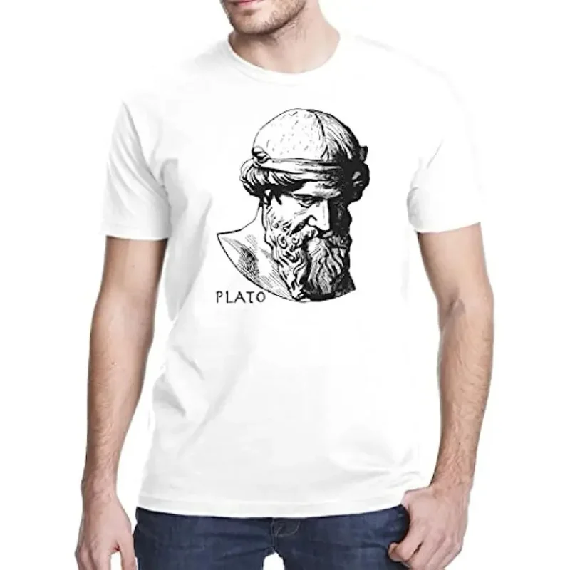 Одежда Gbond, философ плато, Древняя Греция, мудрость, футболка, математическая футболка