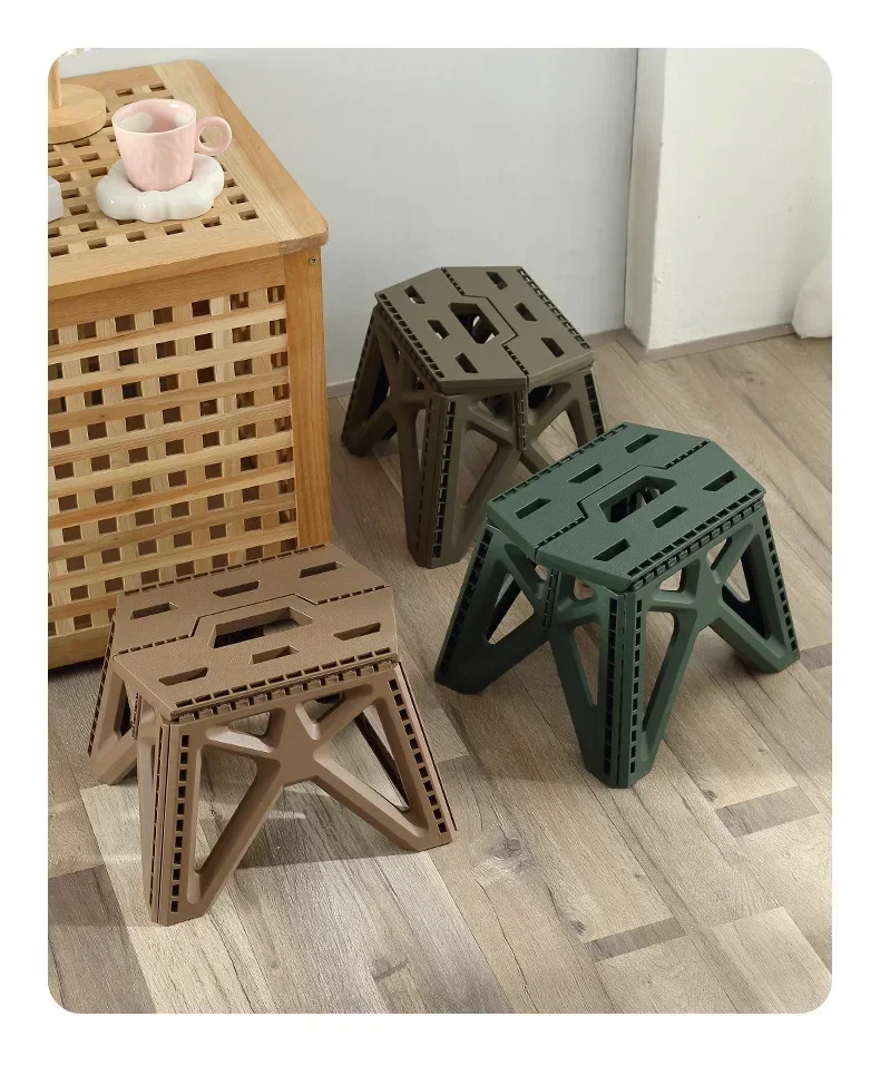 Outdoor Small Stool Portable Folding Stool High Load Bearing Durable Small Chair Fishing Stool Beach Stool Camping Stool