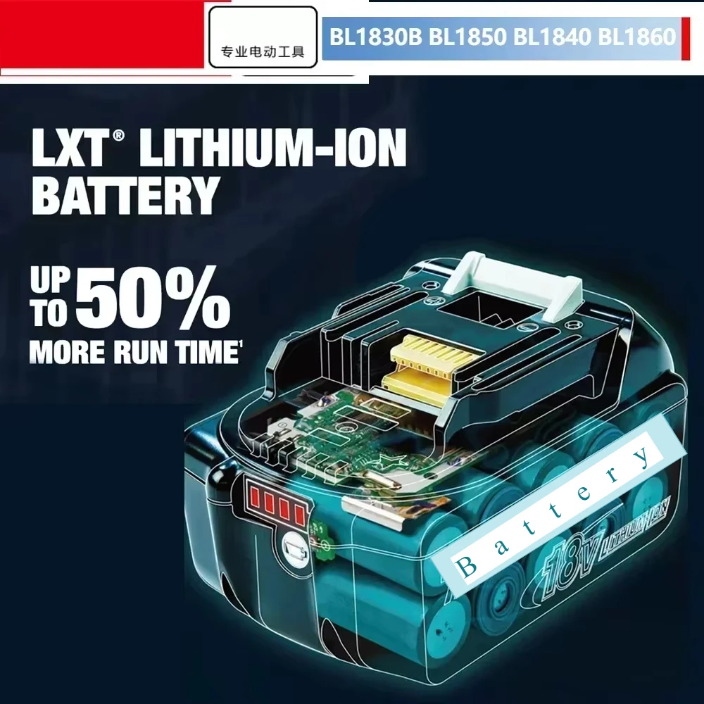 6Ah/5Ah/3Ah para batería Makita 18V BL1830B BL1850B BL1850 BL1840 BL1860 BL1815 batería de litio de repuesto