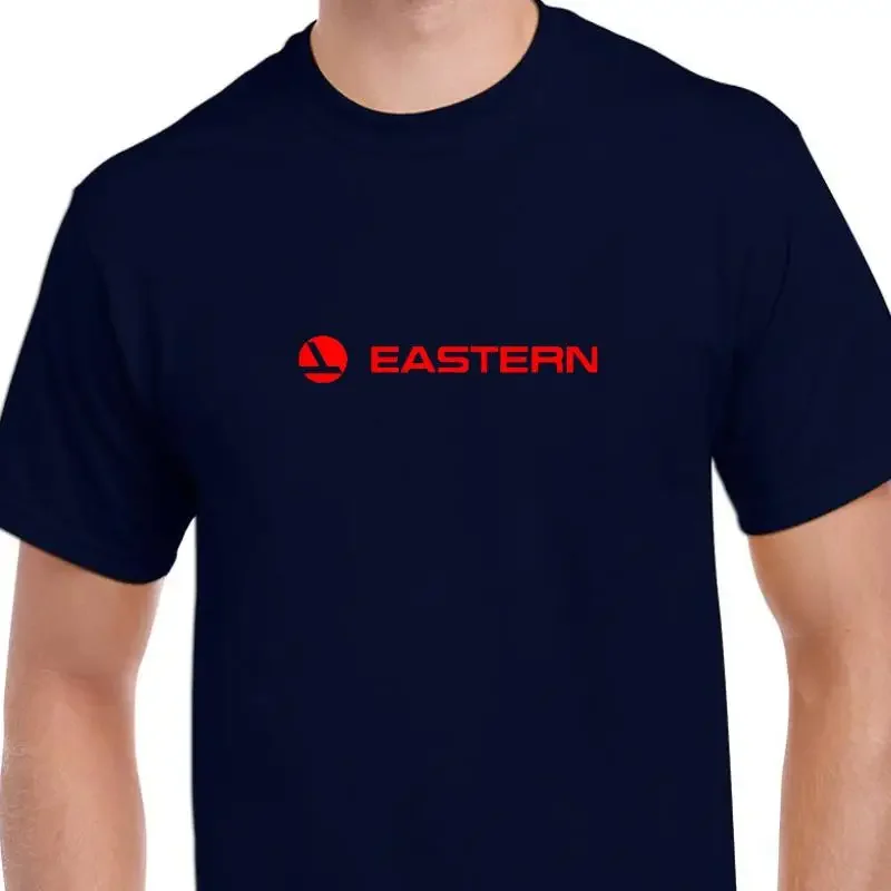 Eastern Airlines Red Retro Logo T-Shirt Aviation Geek Marineblaue Baumwolle