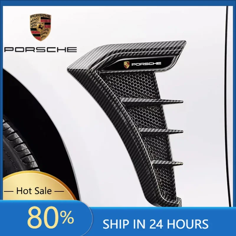 

Наклейки для интерьера автомобиля Porsche: для Porsche 911, 718, Taycan, Panamera, Cayenne, Macan, Cayman, наклейки на боковые вентиляционные отверстия на крыльях автомобиля.