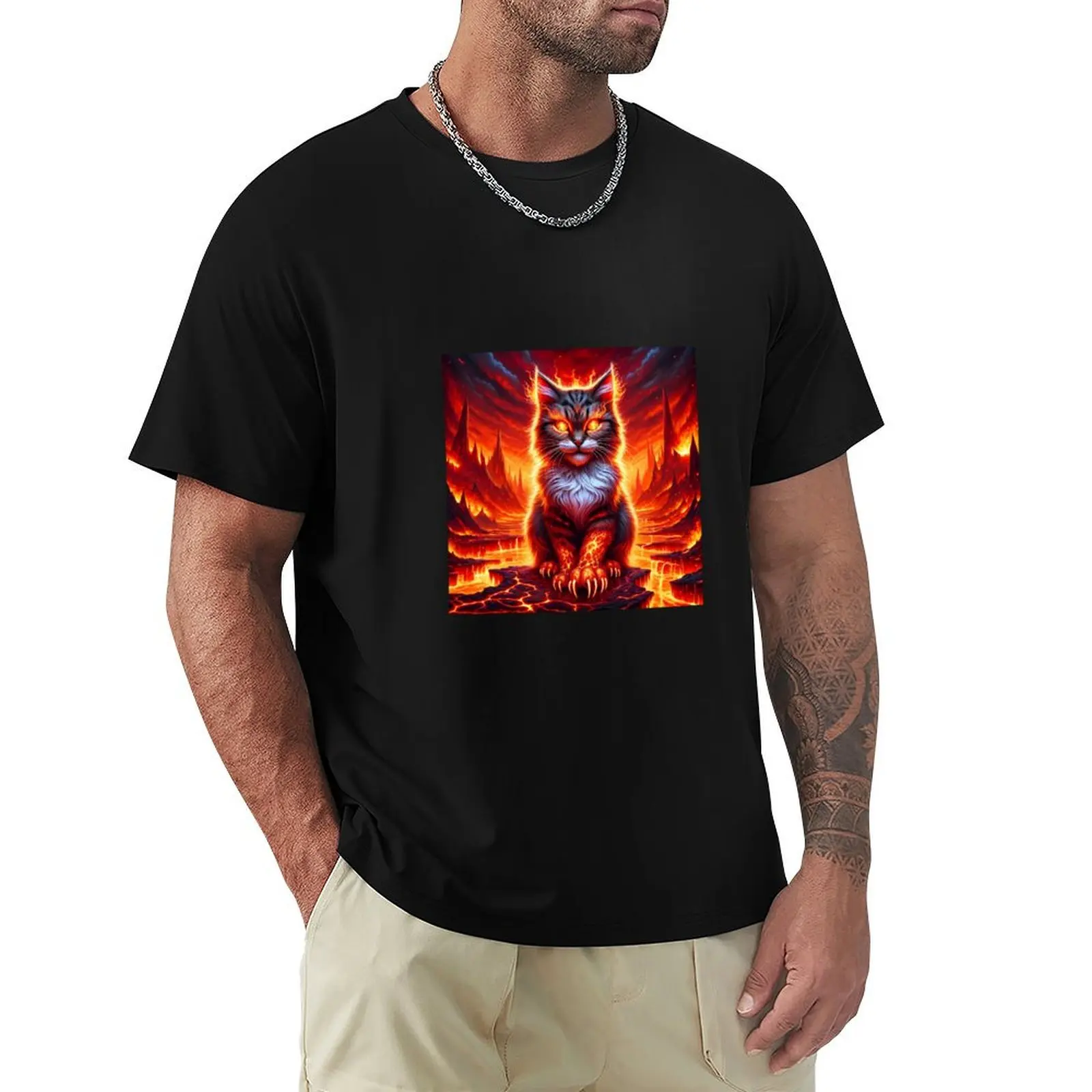 

Hell cat 4 T-Shirt Plus Size Workout Short Sleeve Top