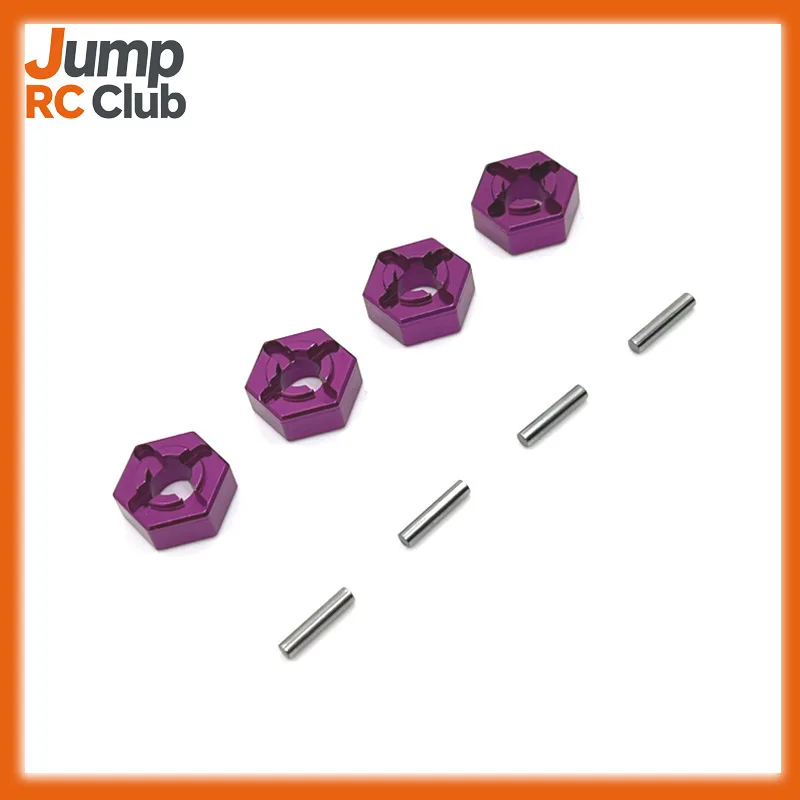 

Drift RC Car Metal Upgrade Parts 12mm Hex Wheel Adapter Hub Set of 4 for Skeye JJRC MX Models High Speed Racing Accessories
