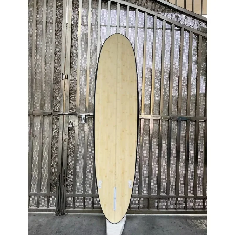 Customized Bamboo Surfboard Funboard High Quality 8'0 Carbon Fiber Rail Surfboards