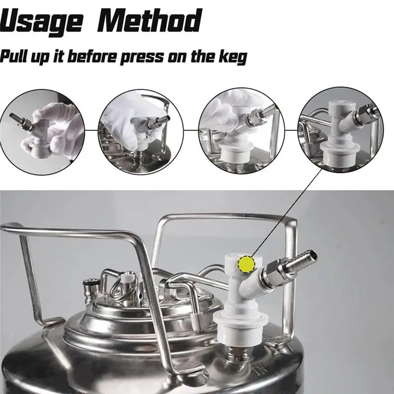 NEW HOT In Stock-MFL Gas& Liquid For Keg Quick Disconnects- Ball Lock 2 Pair Set For Beer Dispensing