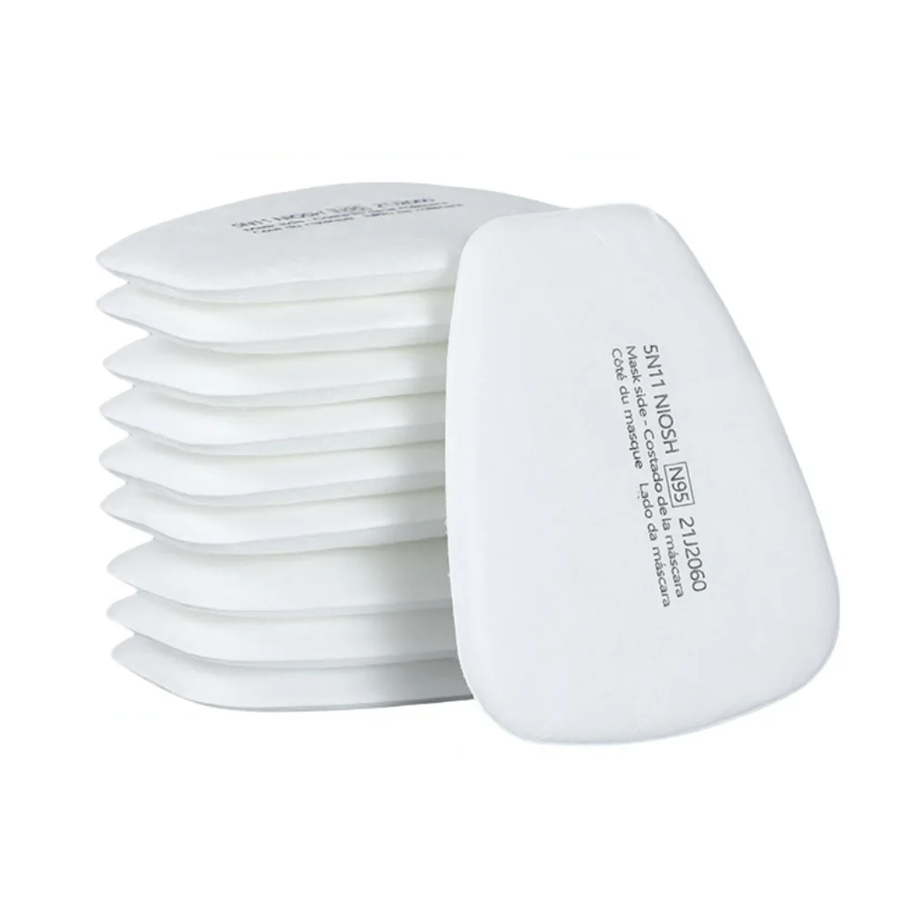 

10/20pcs 5N11 Cotton Filters KN95 Replaceable Pre-filter For 6200/7502/6800 Dust Mask Respirator Painting Spraying Accessories