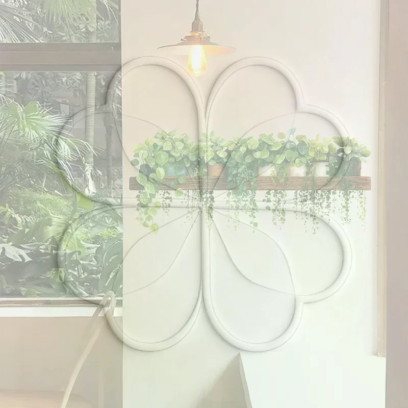 Lifelike Hanging Green Plant Wall Decal With Self Adhesive Back Perfect For Kitchen Living Room Bedroom Home Wall Decoration