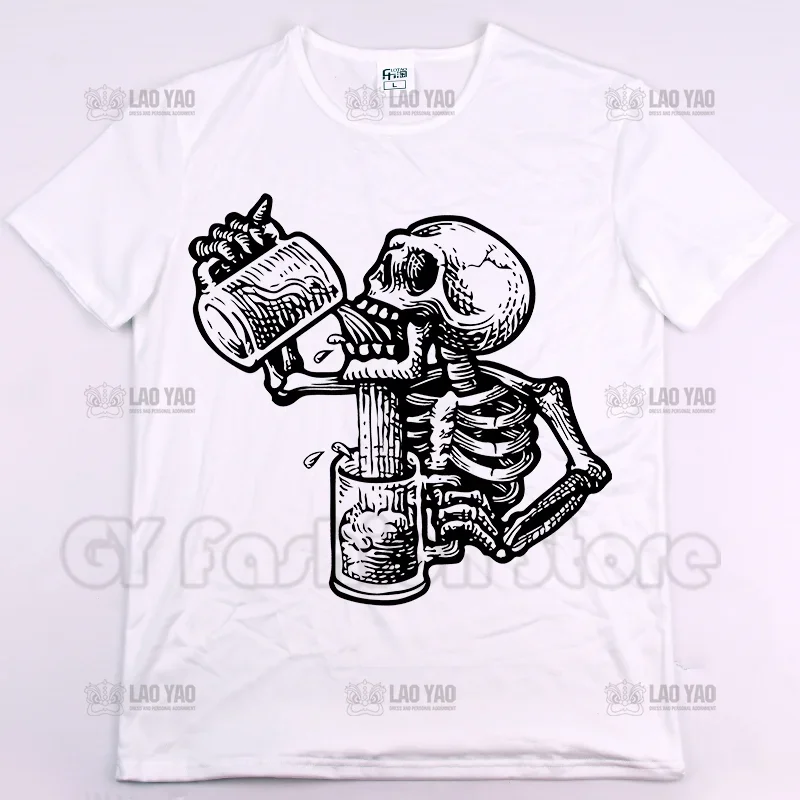 T-shirt noir humoristique, vintage, humoristique et humoristique, Harajuku, My Body Choice, Can't clicks, Skull