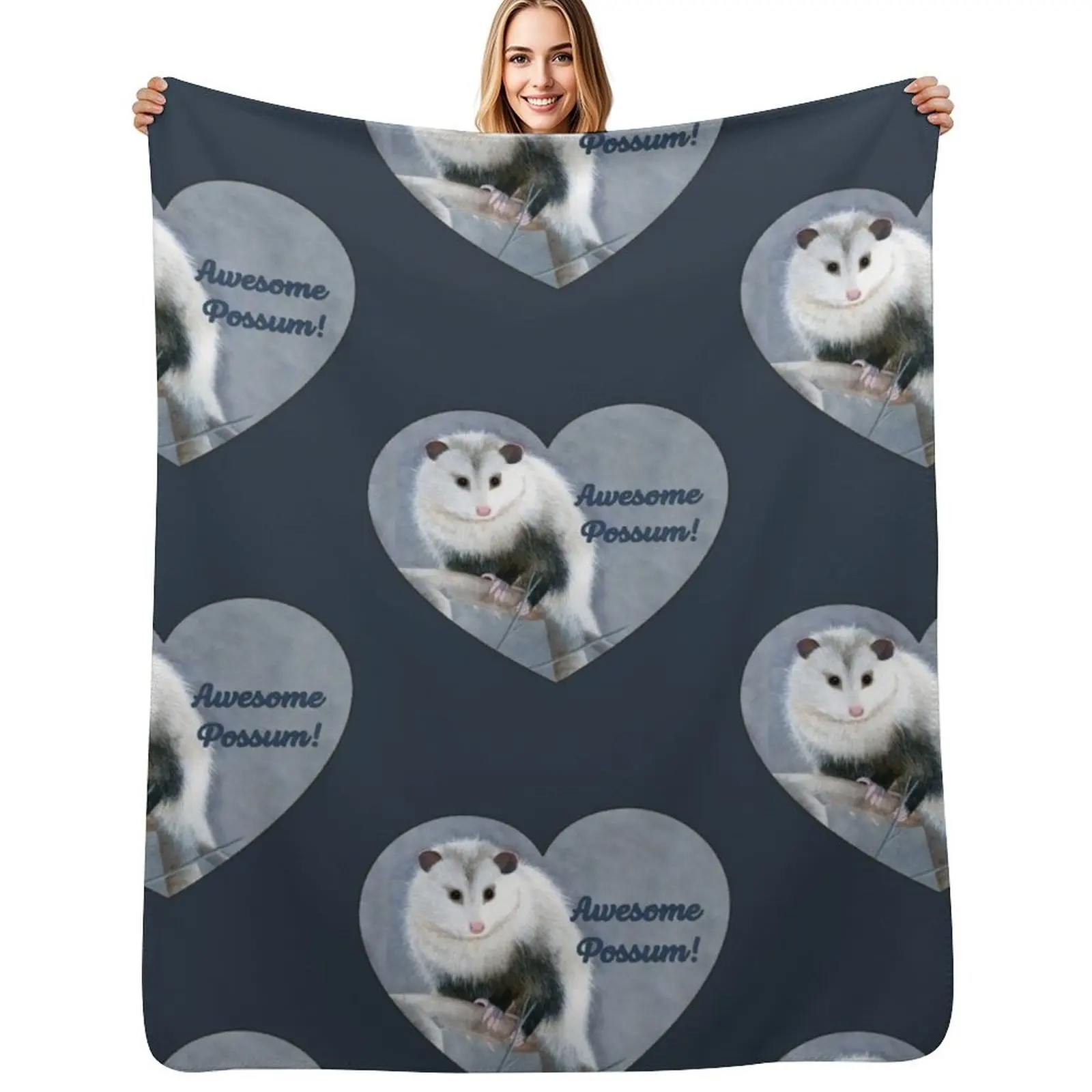 

Awesome Possum! Original wildlife artwork. Throw Blanket Winter beds Heavy for babies for winter Blankets