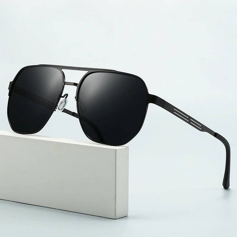 Polarisierte Sonnenbrille aus Metall, Retro-Sonnenbrille, Fahrer, Angeln, photochrome Brille 5154