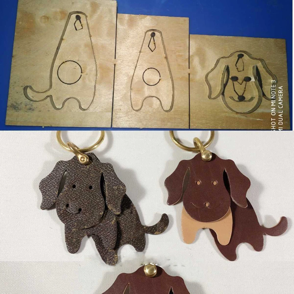 

Дизайнерский милый дизайн животных, кожаный ремесленный ключ, подвесное украшение, ручной дырокол, инструмент, высечка, нож, шаблон формы