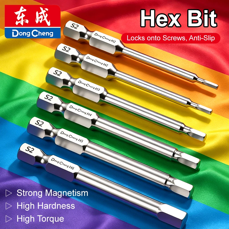 Hex Key Bit H2 H3 H4 H5 H6 H8 H10 Magnetic Allen Bit HRC62 Heat Treated Anti Rust Hex Shank Screwdriver Bit Power Tool Part