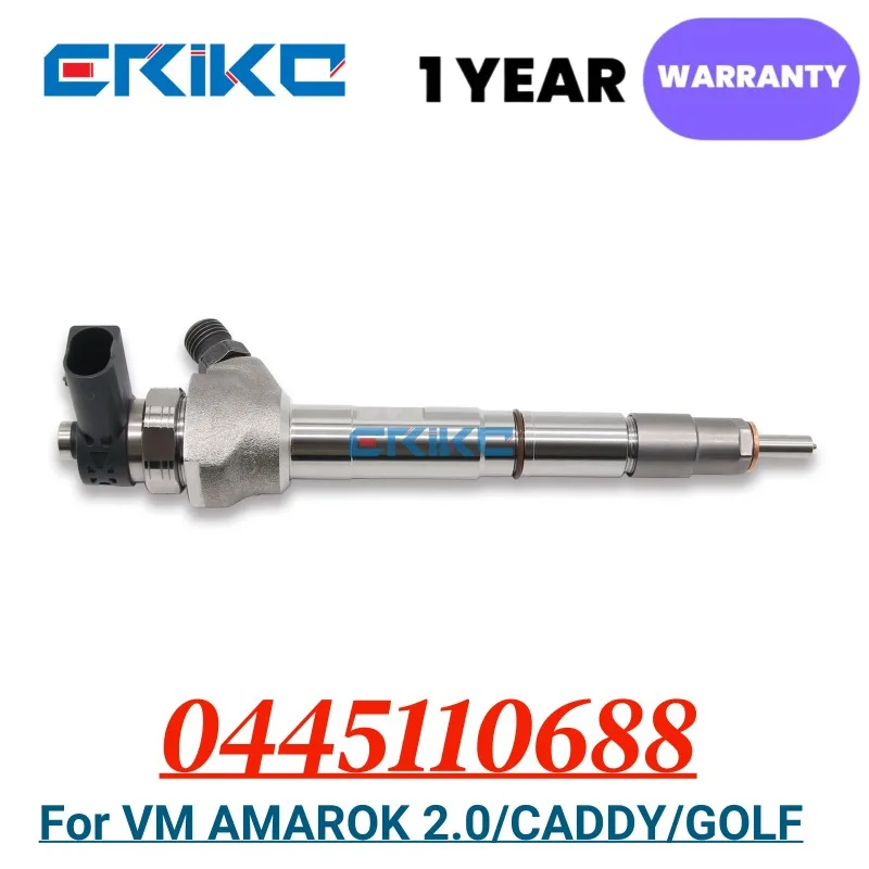 

0445110688 03L130277J Nozzle Jet Injector 03L130277Q 0445 110 688 Common Rail Diesel Fuel Injector for VM AMAROK 2.0/CADDY/GOLF