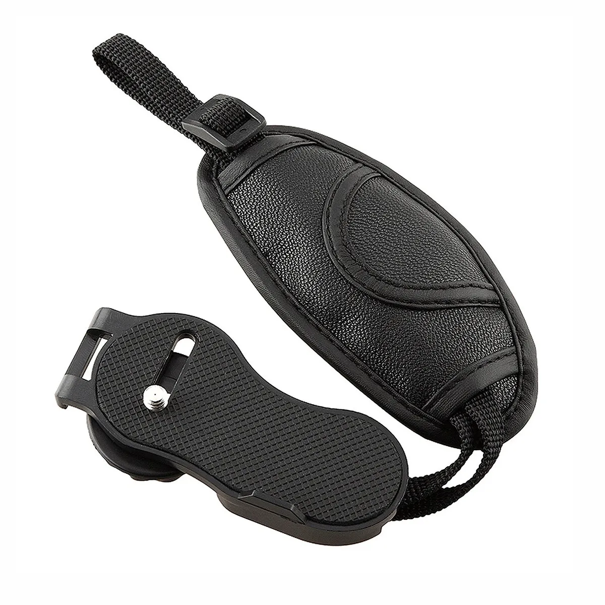 Adjustable DSLR Camera Hand Grip with Microfiber Cushion – Black PU Material for Fuji Video Shooting