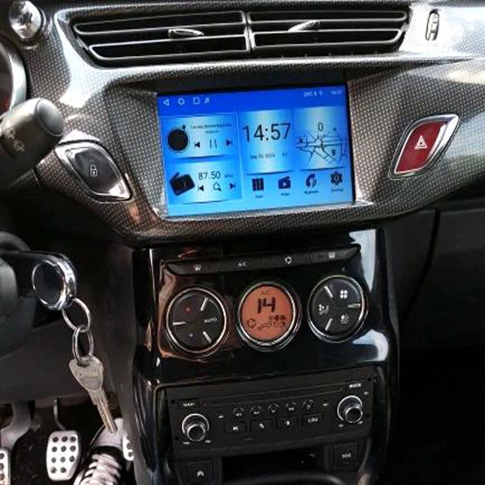Android 15 Auto Radio GPS Navigation For Citroen C3 DS3 C5 X7 2009-2017 Carplay Radio Stereo Audio Multimedia player Navigation