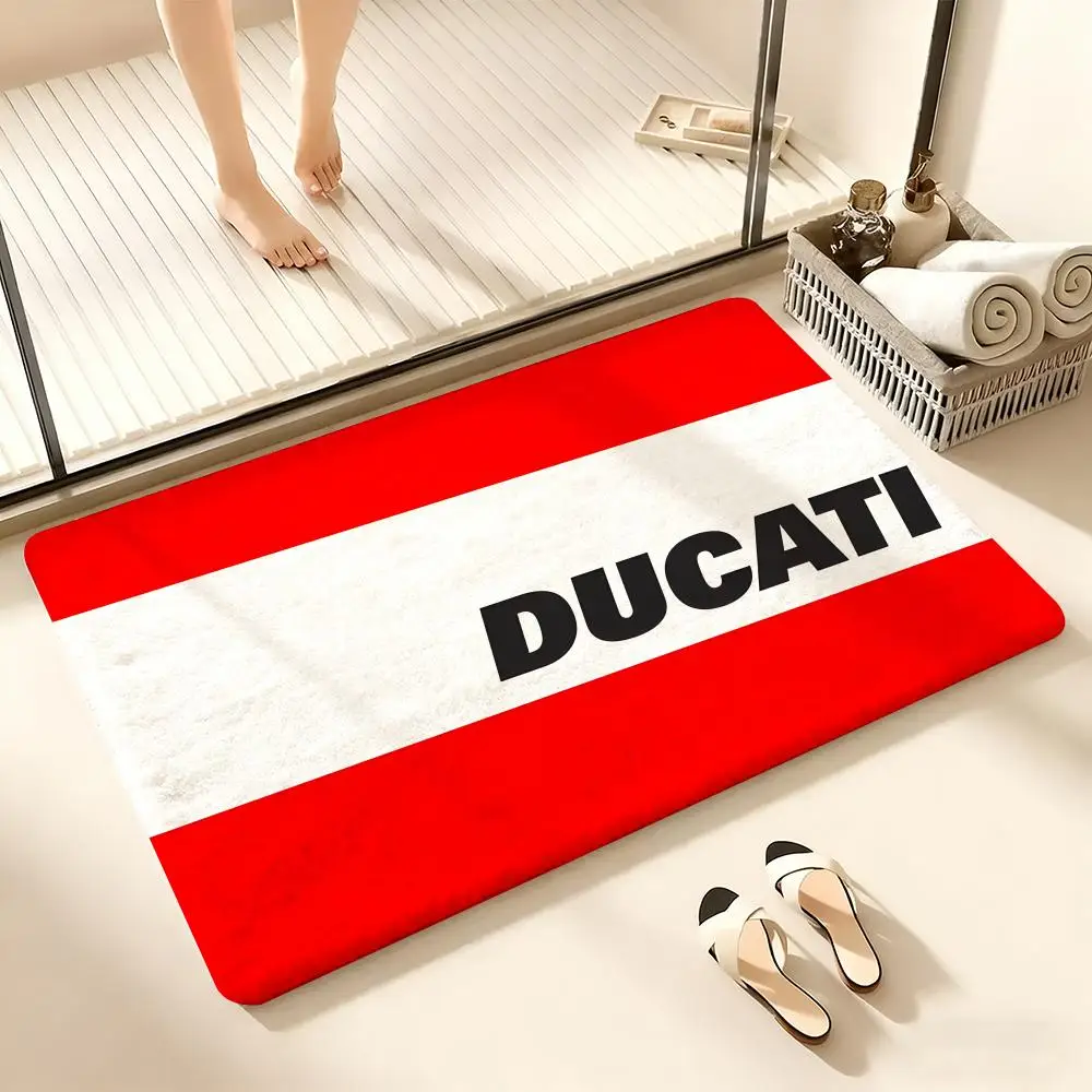 

Luxury Fashion D-Ducati Floor Mat Cozy Flannel Soft Thick Non-Slip Mat For Living Room Bedroom Kitchen Decor Rugs