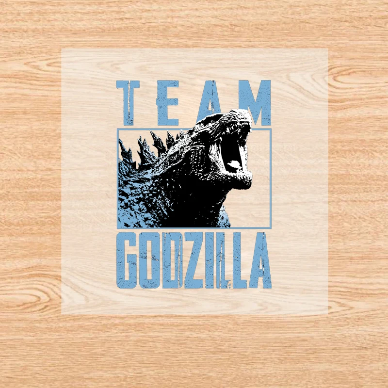 Godzillas Iron on Patches Exquisite Fashion Heat Transfer Sticker Trendy T-shirt Handbag DIY Birthday Party Clothing Decals Gift - view 5