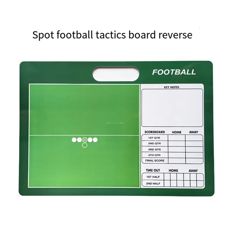 

A18E-Футбольная тренерская доска Футбольный тренерский буфер обмена Двусторонняя тренерская доска для спортивных стратегических методов играет