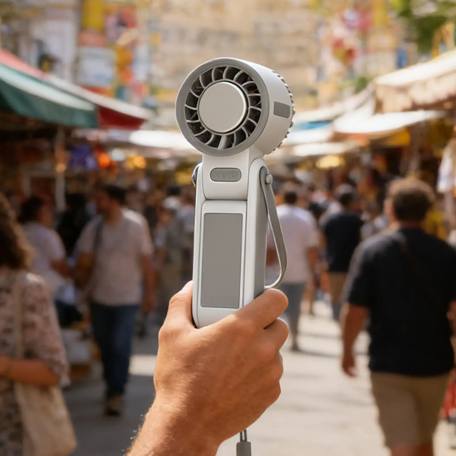 

Портативный вентилятор с 5 скоростями, складной, перезаряжаемый, для путешествий, для стола, для летнего кемпинга, отдыха на природе, пляжа, отпуска