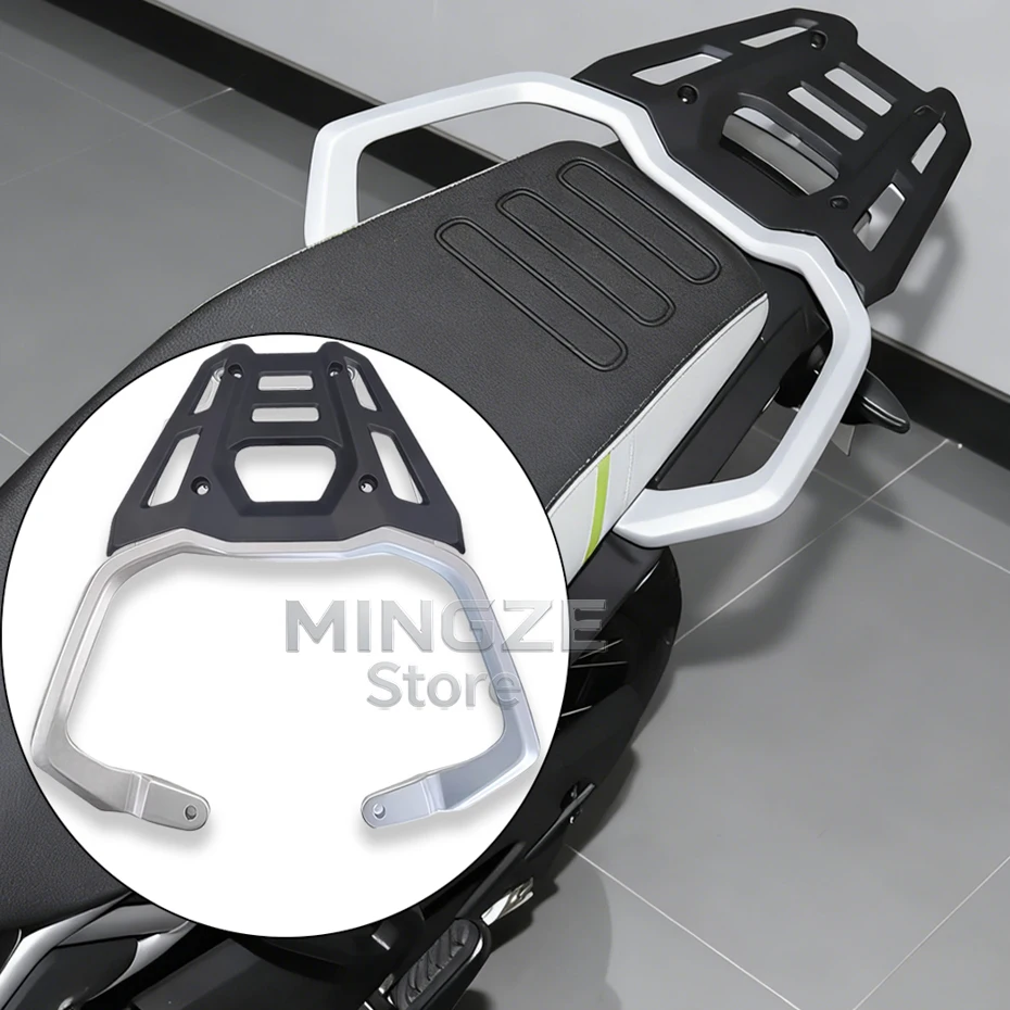 

For CFMOTO 450MT 450 MT Rear Armrest 450 MT CF400-8 Motorcycle Accessories Rear Shelf Armrest Tail Wing Rear Armrest Cover Plate