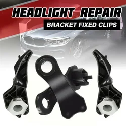 4Pcs Car Headlight Bracket Mount Holder Right+Left for BMW 5 Series E60 E61 Front Headlight Headlamp Repair Kits Car Accessories