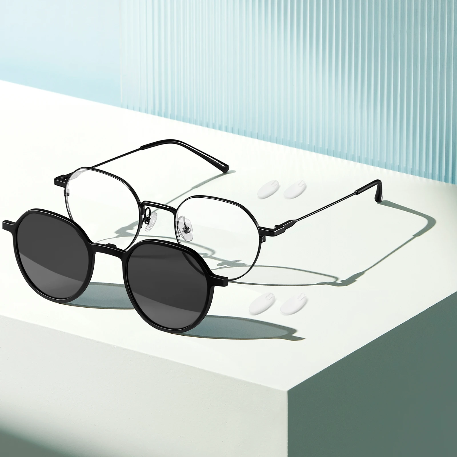 

Glasses Nose Pads Replacement Silicone Anti Slip Cushioned Eyewear Comfort Pads Clear For Rimless Sunglasses Repair Kit