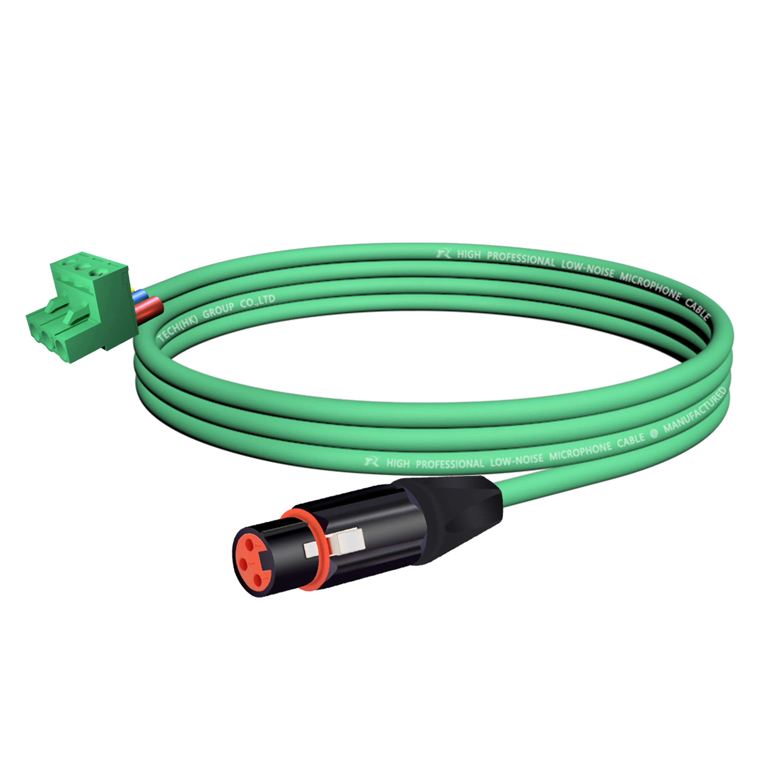 3-adriges XLR-auf-Phoenix-Terminal-Audiokabel ​ Entwickelt für Audio- und Industrieverbindungen, geräuscharm, symmetrische Audioübertragung – Detail 5
