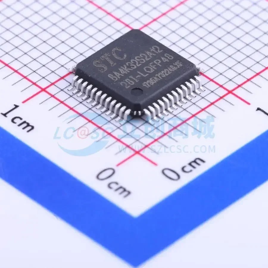 5PCS STC8A4K32S2A12-28I-LQFP48 QFP48 STC90LE58RD+40I-LQFP44 Component