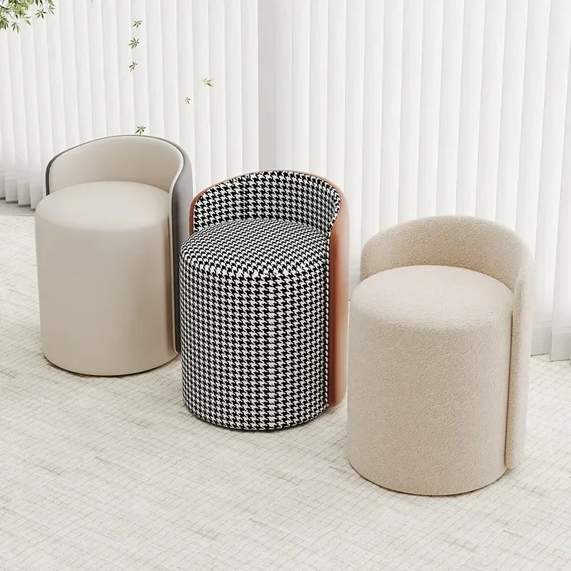 Modern cream style dresser stool dresser bedroom relaxation stool Nordic minimalist design home furniture
