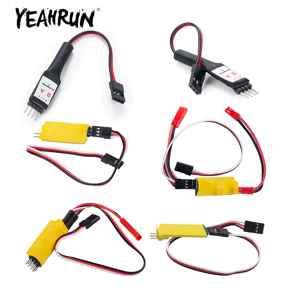 YEAHRUN RC Car Light Control Switch High Current Independent Power Supply for 1/10 RC Model Car Parts