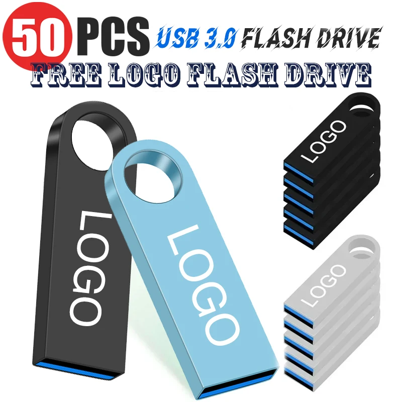 50PCS/LOT Pen Drive 64GB Memory USB 32gb High Speed 3.0 Flash Drive 128GB Usb Flash Drive Pendrive Fast Shipping Custom Logo