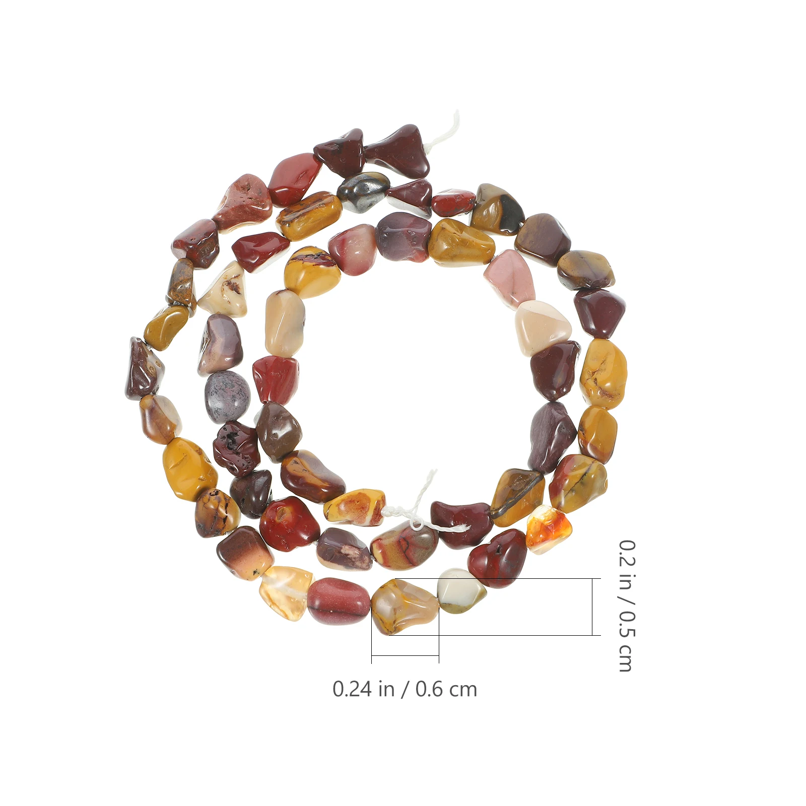 

5 8mm Natural Stone Beads Bracelet Necklace Jewelry Making Charms Gravel Beaded Strands for Crafts Handmade Beads Strings