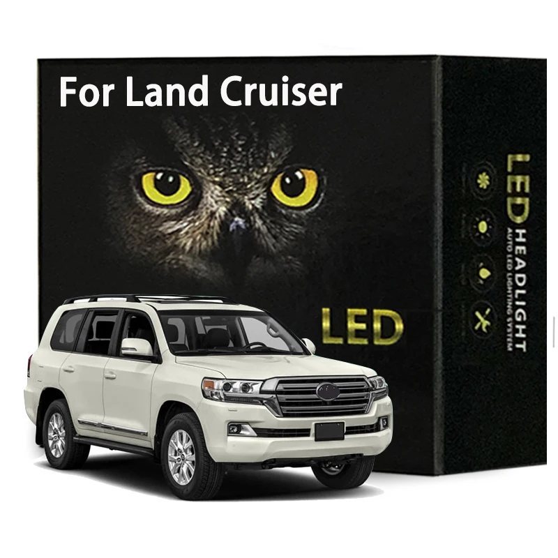 

For Toyota Land Cruiser 80 100 200 Series 1990-2020 LED Interior Light Kit License Plate Light Led Bulbs Canbus
