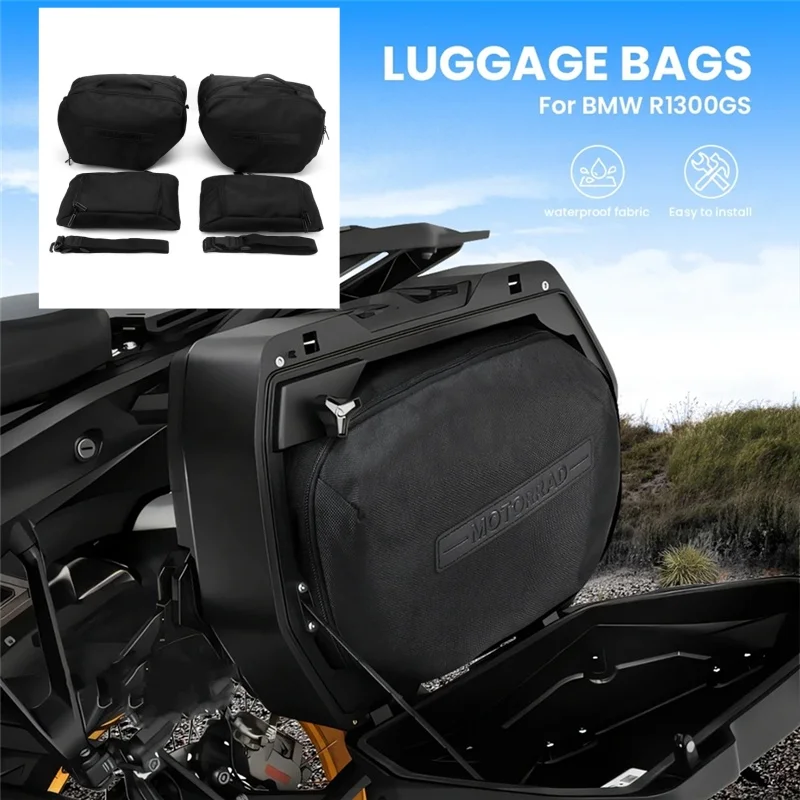 

Для BMW R1300GS R 1300 R1300 GS 2023 2024 мотоциклетные чемоданы, внутренняя сумка, набор инструментов, боковой чехол, корзина, седельные сумки 25 л ~ 32 л r1300gs