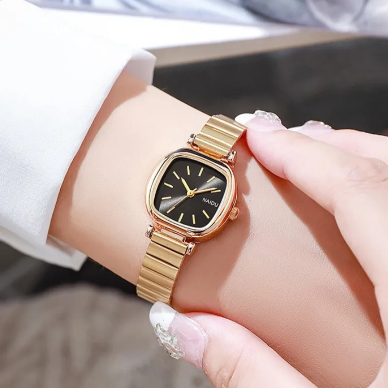 

Hot Sale Gold Watch Women Luxury Adjustable Stainless Steel Strap Women's Wristwatch Ladies Clock Relogio Feminino Reloj Mujer
