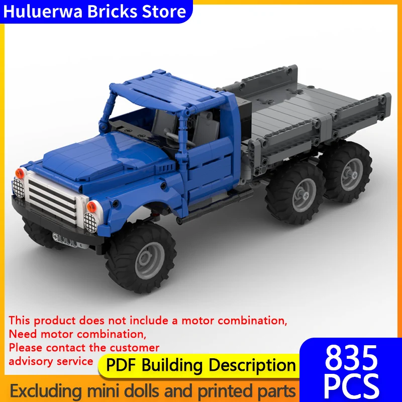 

City Car Model MOC Building Bricks 130 Off-Road Delivery Truck Modular Technology Gifts Holiday Assemble Children Toys Suit