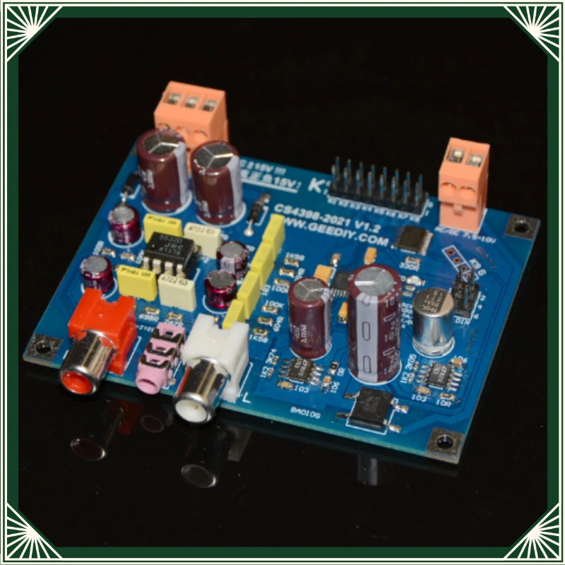 2021 soft control version CS4398 DAC decoder I2S 24bit 192K supports DSD64/128