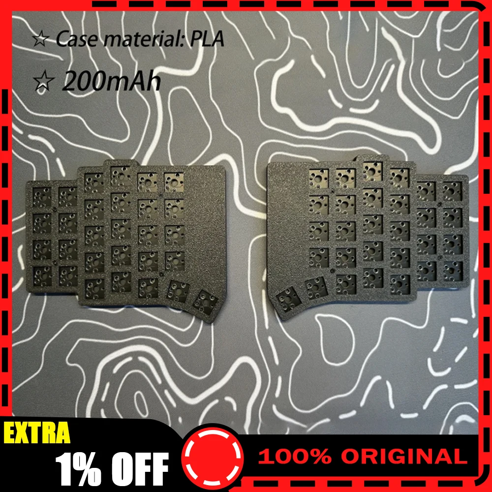 

Flake Split Keyboard Kit Two Mode Wired Bluetooth 40/46/58 Keys Mx/ChocV1&V2 200mAh Battery Life Hotswap Support ZMK Custom Gift