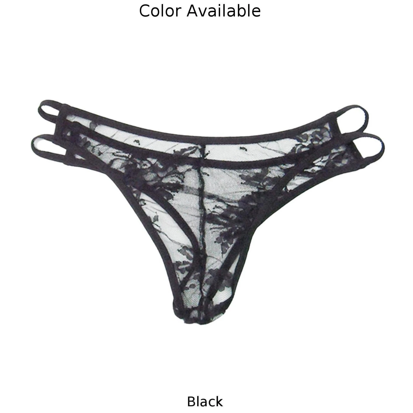 سراويل رجالية مثيرة من الدانتيل ، خصر منخفض ، بيكيني مجوف ، خيط رفيع للغاية ، سروال داخلي شفاف ، سراويل داخلية مثيرة للرجال