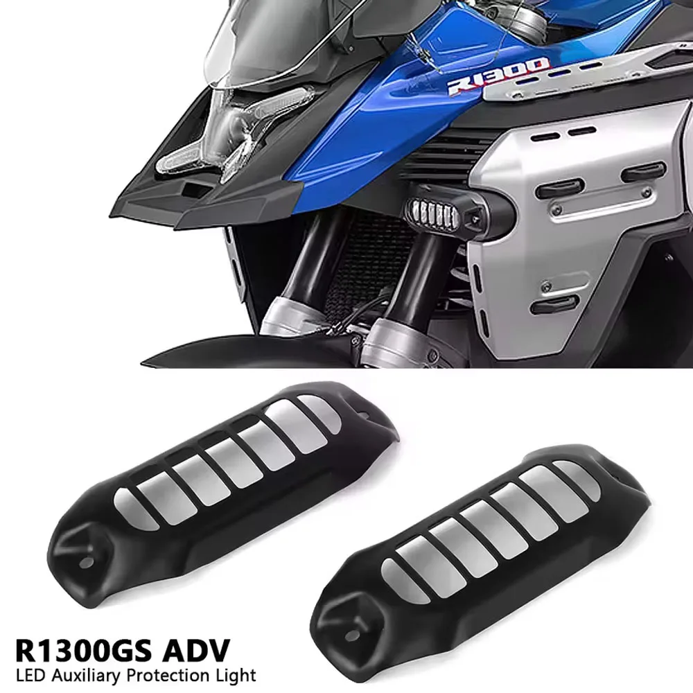 

Motorcycle Accessories LED Auxiliary Light Cover Lamp Protection Guard Grille For BMW R1300GS ADV R 1300 GS Adventure 2024 2025