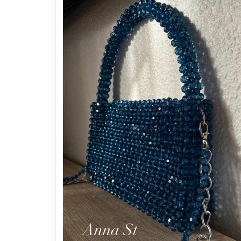 

Fashionable and High Quality Banquet Party Handbag New Handwoven Crystal Beaded Chain Women's Crossbody Bag 2024 Customization