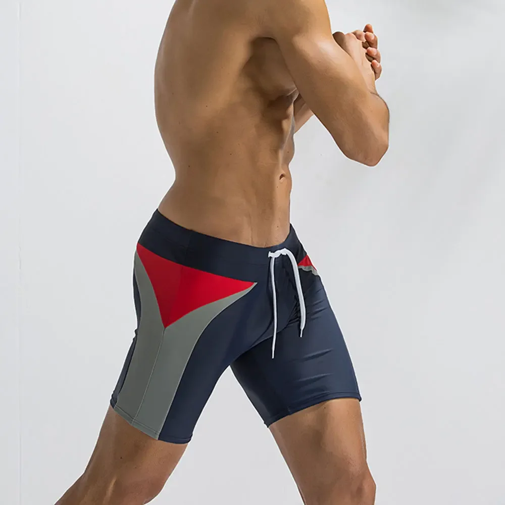 Mens Swimsuit Jammer Endurance+ Splice Team Colors Swim Trunks Long Racing Training Swimwear Surf Shorts Beachwear